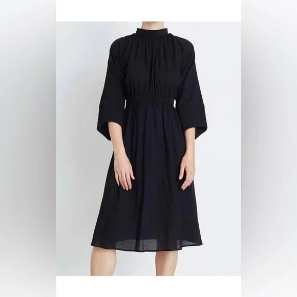 apiece apart black dress Apiece Apart Salome Halter Maxi in Black